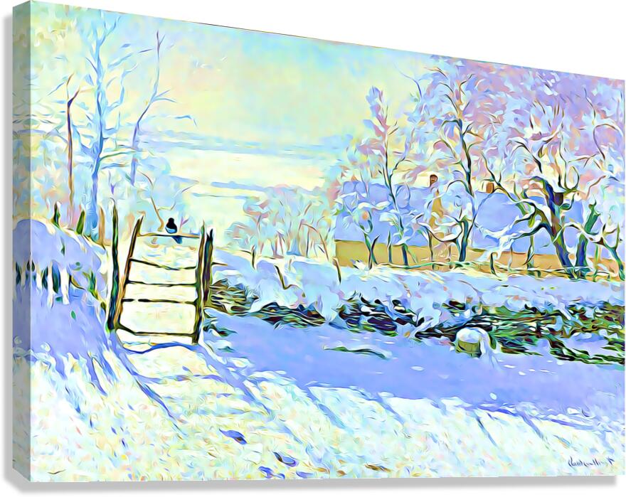 The Magpie 1868–1869  digitized Canvas Print