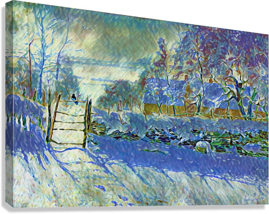 The Magpie 1868–1869  impressionist  Canvas Print