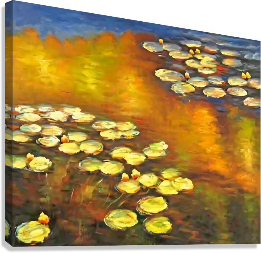 Lilies by Monet  Canvas Print