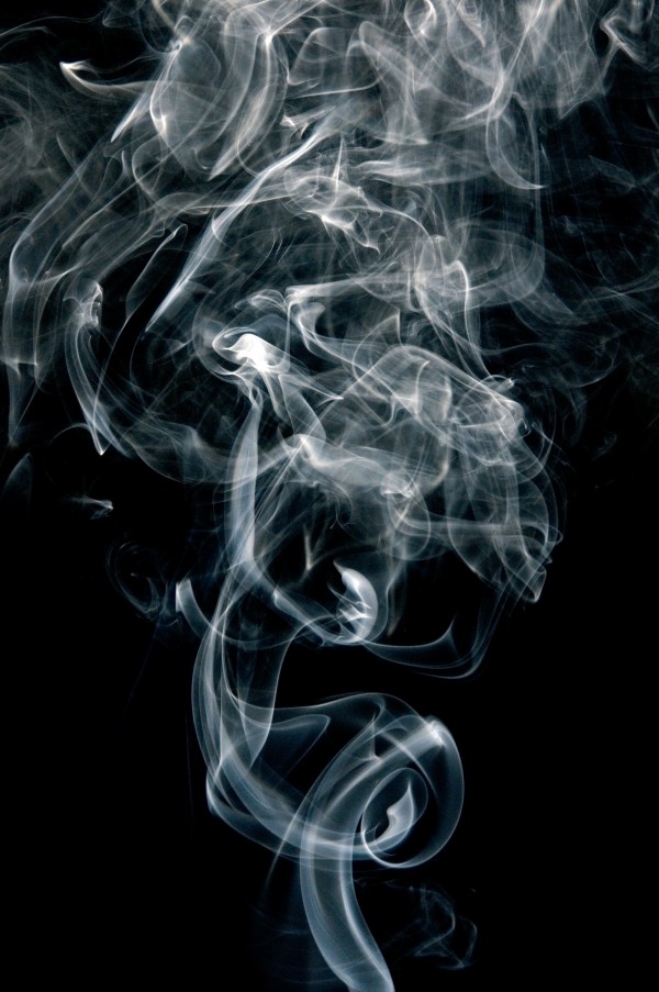 black and white fumaca Print