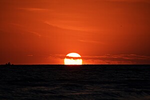 Sunset Behind the Clouds