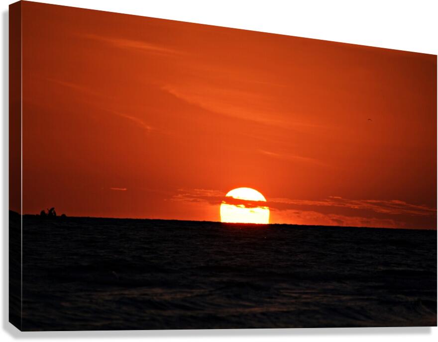 Sunset Behind the Clouds Canvas Print