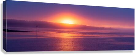 Sunset fog Canvas Print