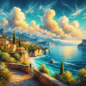 Tranquility by the Sea by Michael Woodard 