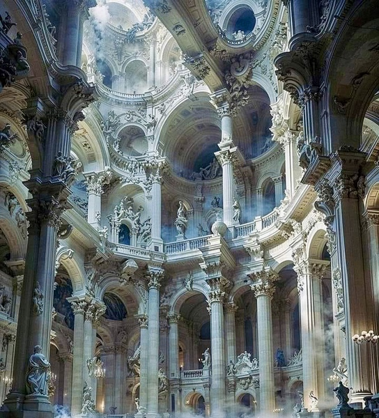 Baroque Architecture by Michael Woodard Print