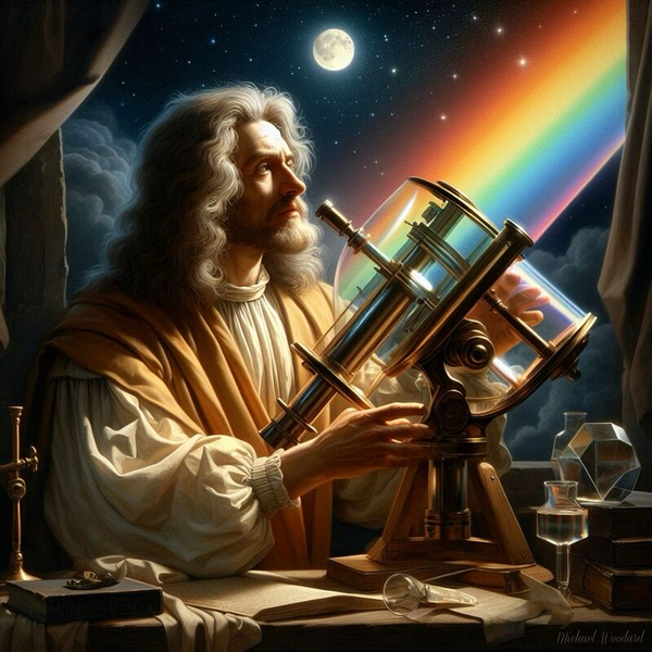 Sir Isaac Newton by Michael Woodard Print