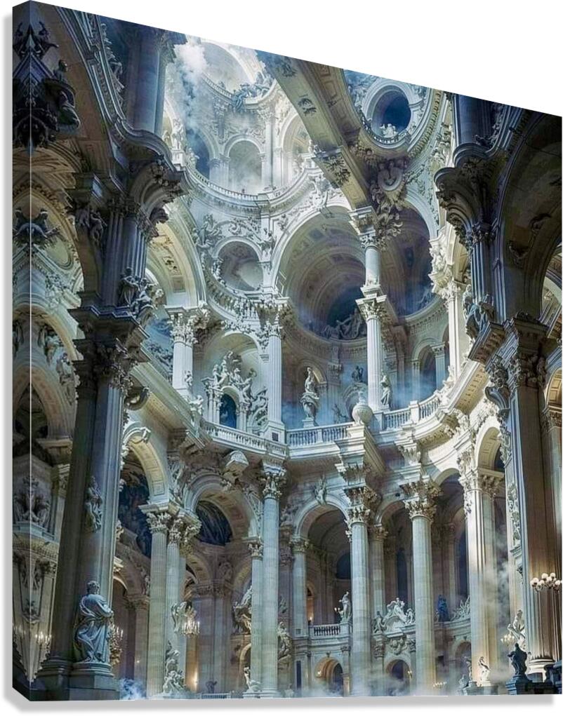 Baroque Architecture by Michael Woodard Canvas Print