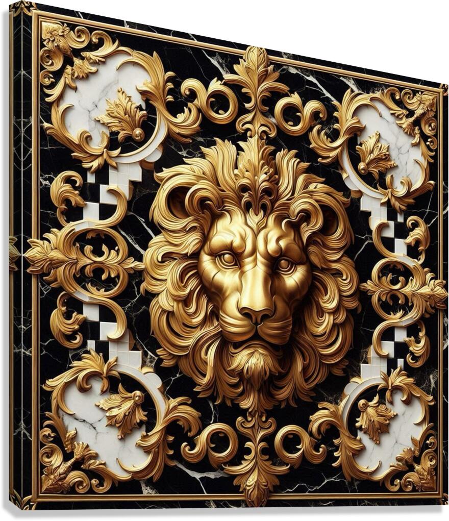 Majestic Lion by Michael Woodard Canvas Print