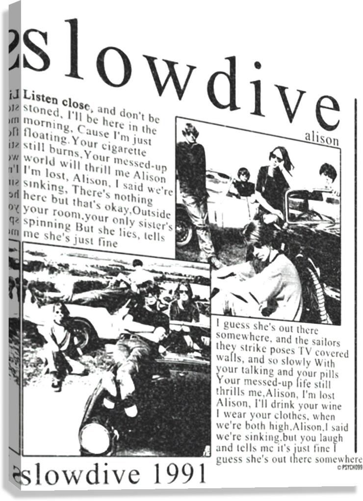 Slowdive 8 Canvas Print