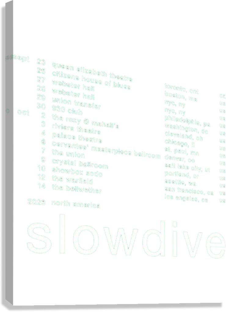 Slowdive 19 Canvas Print