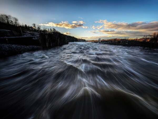 Worumbos Winter Flood - Maine River Wall Art Print