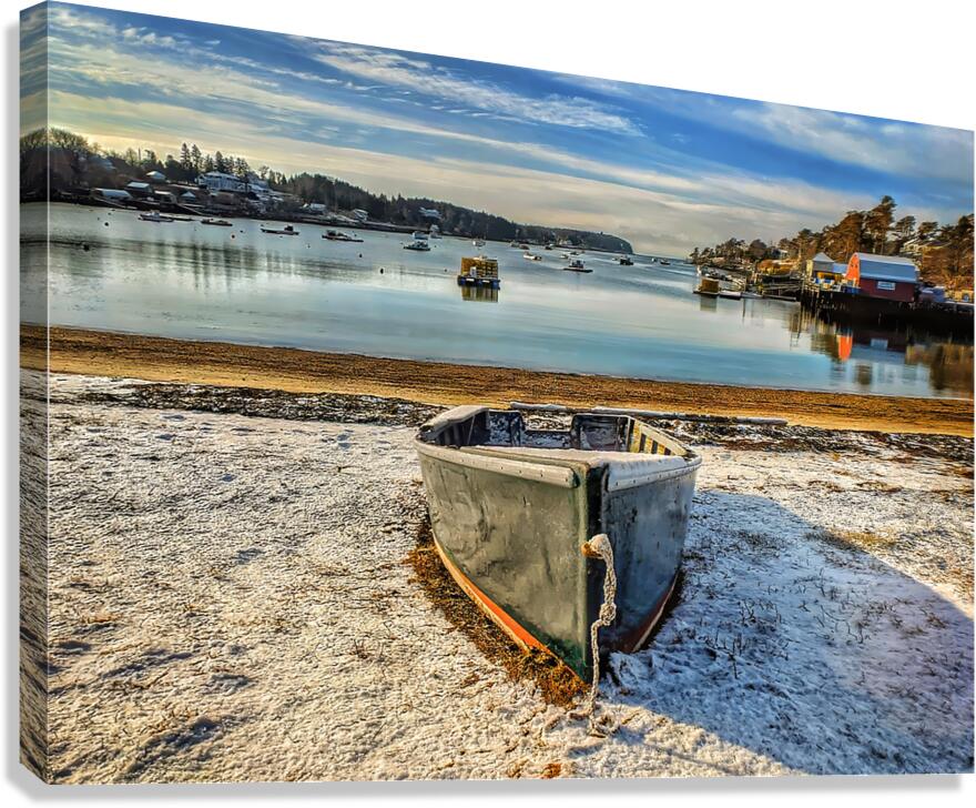 Frost at the Shore - Coastal Maine Wall Art Canvas Print