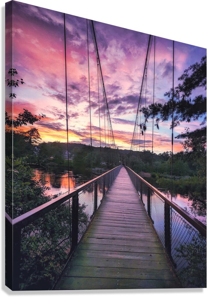 Crossing at Dusk Canvas Print
