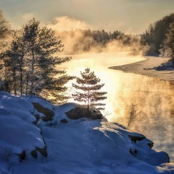 Winter Morning Along the Androscoggin