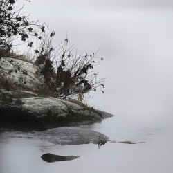 Foggy Point - Lisbon Falls Maine - Maine River Wall Art