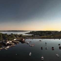 Mackerel Cove Panorama - Maine Coast Wall Art