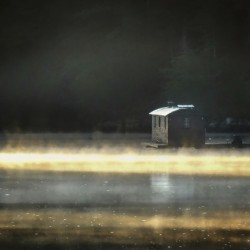 Sunrise on the Boathouse - Brunswick ME