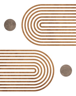 Arches on White - Minimal Geometric Abstract 2