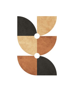 A Game of Quarters 1 - Minimal Geometric Abstract