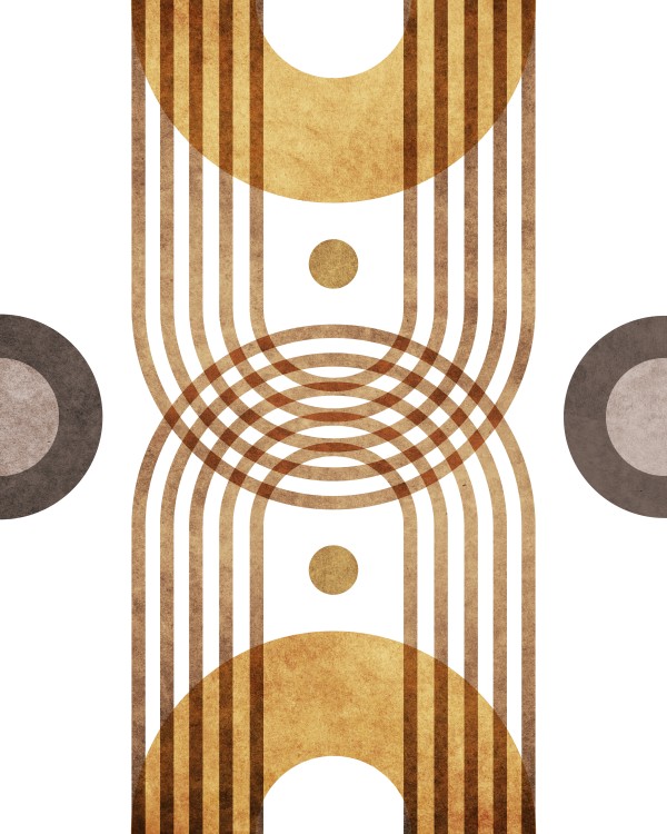Arch Symmetry - Contemporary Minimal Abstract by Cosmic Soup