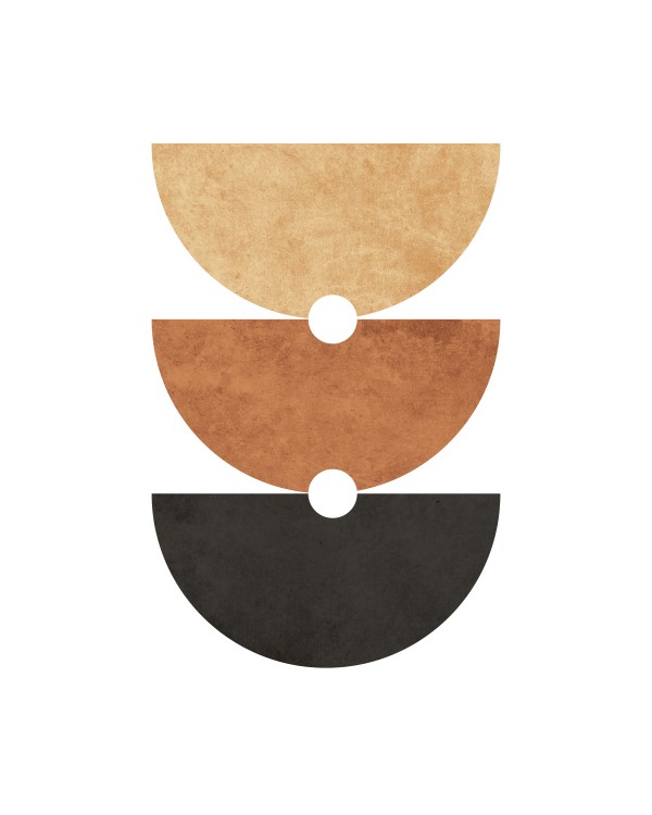 The Triplet - Minimal Geometric Abstract by Cosmic Soup