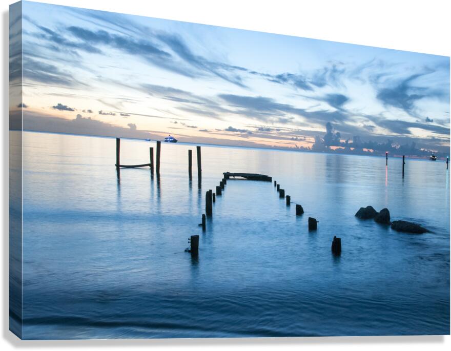 Jaws Beach Pier Canvas Print