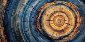 Tree rings like the sun in the eyes 1
