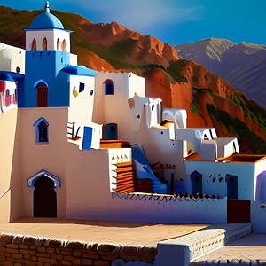 The beautiful city in the North Morocco 