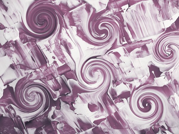 Purple Circles Print
