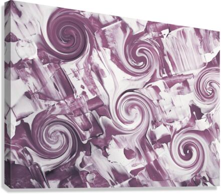Purple Circles Canvas Print