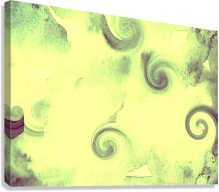 Yellow Circles Canvas Print
