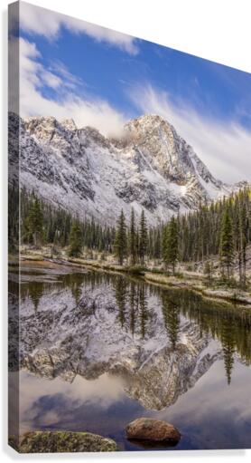 Dunn Peak Reflection  Canvas Print