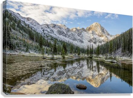 Dunn Peak Reflection Canvas Print