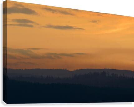 Smoky Sunset Canvas Print