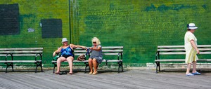 Brooklyn Brighton Beach  Boardwalk ladies