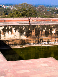 Delhi  India  Lonely Swimmer