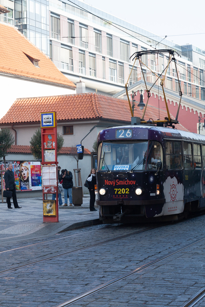 Prague bus stop Print