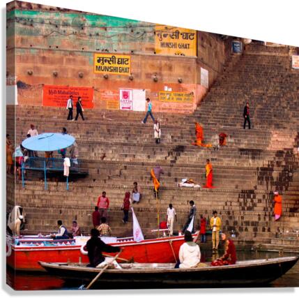 On the Ganges  Canvas Print
