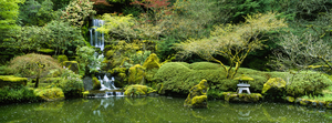 Waterfall in a Japanese Garden Portland Oregon 95526