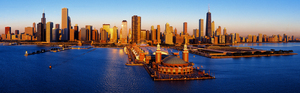 Sunrise at Navy Pier Chicago Illinois USA 133712