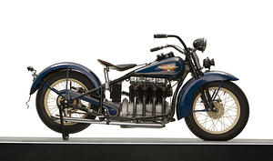 1931 Henderson 1301cc KJ Four motorcycle display 170414