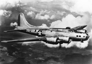 1940s World War II Boeing B-17E Bomber In Flight 176394