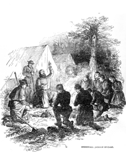 1860s GEN. STONEWALL JACKSON PRAYING BEFORE BATTLE 178482