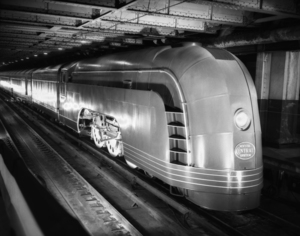 1930s NY CENTRAL RAILROAD PASSENGER STEAM ENGINE 178987