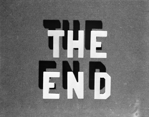 1930s THE END RETRO MOVIE TITLE 180677