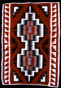 1990s NAVAJO RUG TRADITIONAL PATTERNS AND COLORS 189377