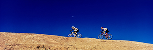 Mountain bikers on Slickrock Trail Moab Utah 23697