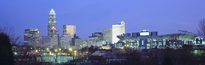 Cityscape at Dusk Charlotte North Carolina USA 75920