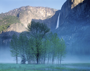  Waterfall falling from mountain Yosemite National Park California USA 89162