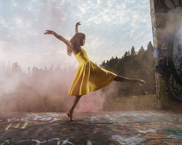 Dancing woman Bainbridge Island Washington USA 222323 Print